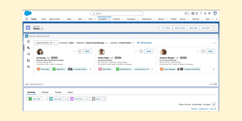 LinkedIn Sales Navigator for Salesforce